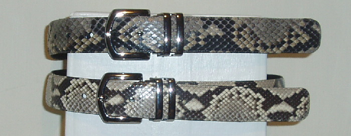 Python Snakeskin Belts