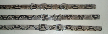 Python Snakeskin Belts Straps and Buckles
