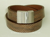 Karung Snakeskin Double Wrap Bracelet16mm