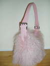 Rosa Pink Mongolian Sheepskin Bag