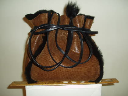 Sheepskin Dolly Bag with 12 inch ruler